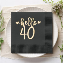Hola 40 Cumpleaños 40 Moderno