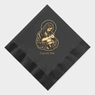 Servilletas Con Brillo Jesús Pastor Cuidadoso