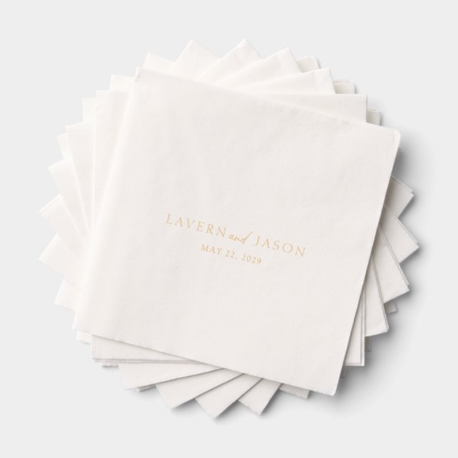 Servilletas Con Brillo Lavern Elegant Modern Boda (Insitu (apilados))