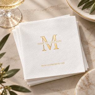 Servilletas Con Brillo Logotipo personalizado para negocios de eventos co