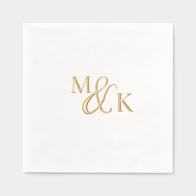 Servilletas Con Brillo Mínimo y Moda | BODA (Anverso)