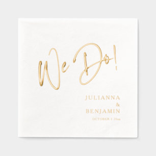 Servilletas Con Brillo Modernos hacemos elegante escritura personalizada