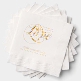 Servilletas Con Brillo Nada Fancy Ama Solamente Al Boda Personalizado