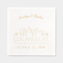 Servilletas Con Brillo Napkins Boda Relieve metalizado dorado personaliza
