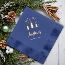Servilletas Con Brillo Navidad en los árboles navideños