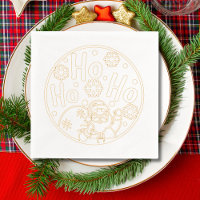 Navidades Ho Ho Ho Santa Copos de Nieve