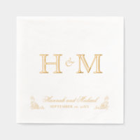 Nombre de caligrafía elegante y Boda de monograma