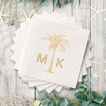 Palmera Tropical Personalizada con Monograma