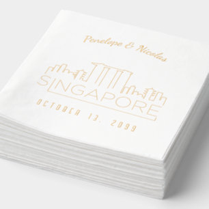 Servilletas Con Brillo Pantalones Bodas de Singapur personalizados para R