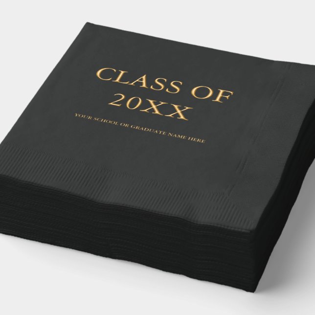 Servilletas Con Brillo Partido de Graduación (Detalle)