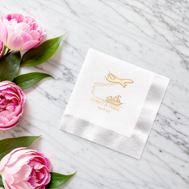 Servilletas Con Brillo Pasaporte de Filipinas (Insitu (Boda))