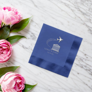 Servilletas Con Brillo Pasaporte de Grecia