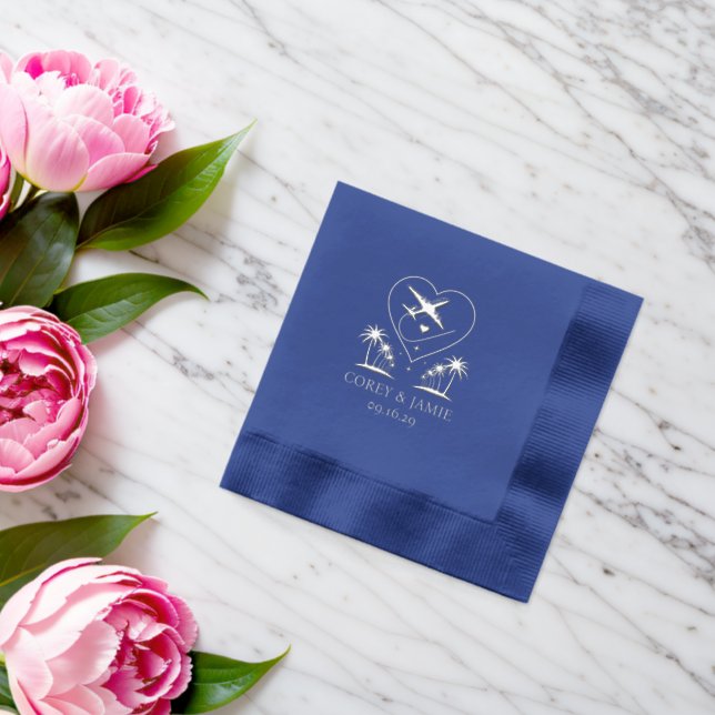 Servilletas Con Brillo Pasaporte de Hawái (Insitu (Boda))