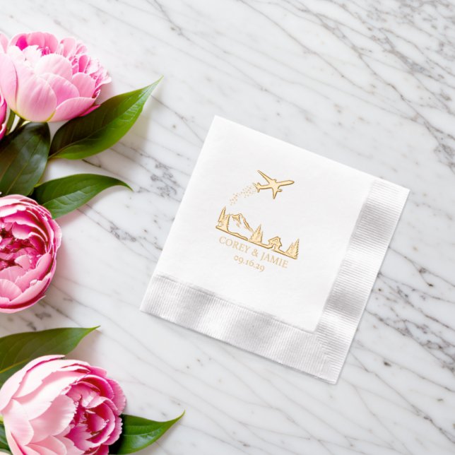 Servilletas Con Brillo Pasaporte de Suecia (Insitu (Boda))