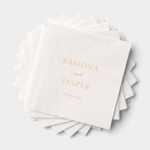 Servilletas Con Brillo Ramona Minimal Elegant Wedding