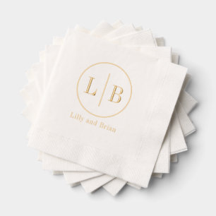 Servilletas Con Brillo Relieve metalizado de divisor moderno estampado Bo