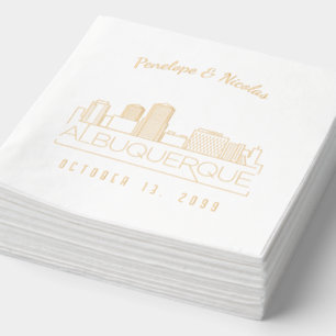 Servilletas Con Brillo Relieve metalizado dorado personalizado Albuquerqu