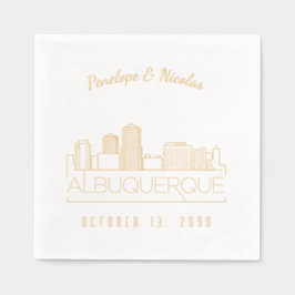 Servilletas Con Brillo Relieve metalizado dorado personalizado Albuquerqu