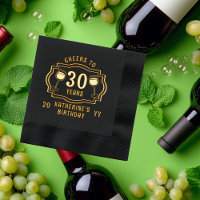 Saludos a 30 años de gafas de vino nombre de cumpl