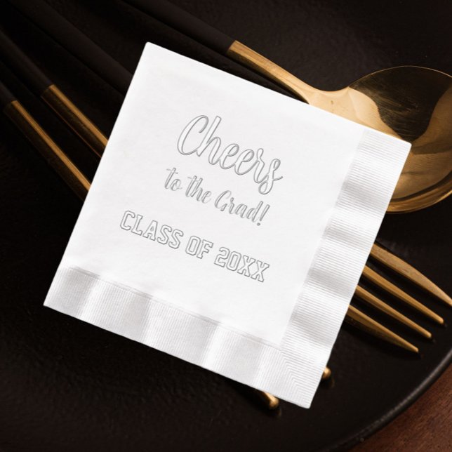 Servilletas Con Brillo Saludos a la fiesta de graduación de grado (In Situ)