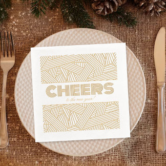 Servilletas Con Brillo ¡Saludos Al Año Nuevo!