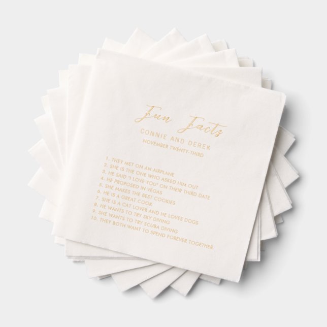 Servilletas Con Brillo Simple Modern Wedding (Insitu (apilados))