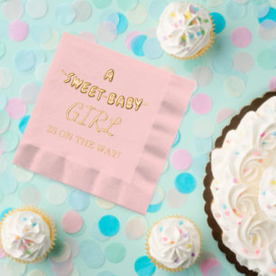 Servilletas Con Brillo Sweet Baby Girl Baby Shower