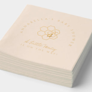 Servilletas Con Brillo Sweet Little Honey Baby Shower