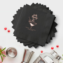 Servilletas Con Brillo Talk Thirty To Me Black 30th Birthday Party 