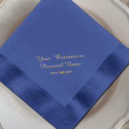 Servilletas Con Brillo toallas de Relieve metalizado azul personalizadas 