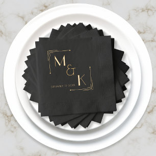 Servilletas Con Brillo Toallas de Relieve metalizado Boda Art Deco de los