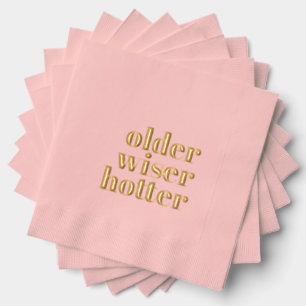 Servilletas Con Brillo Toallas rosas más antiguas de Wiser Hotter
