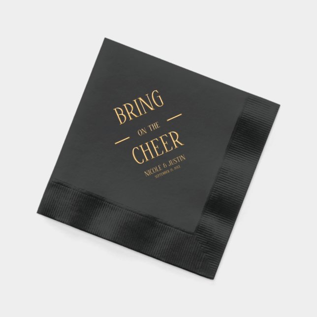 Servilletas Con Brillo Traer la alegría (Izquierda)