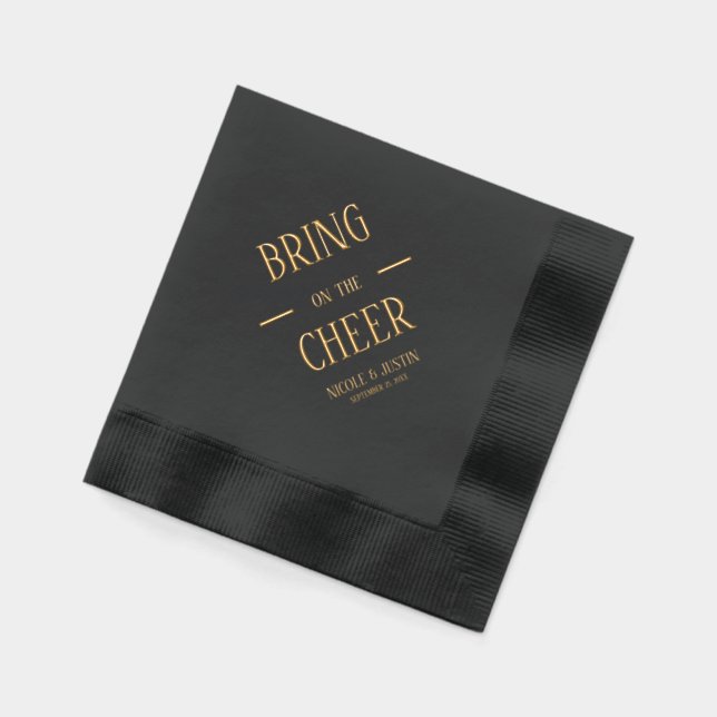 Servilletas Con Brillo Traigan la alegría (Izquierda)