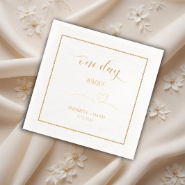 Servilletas Con Brillo Un día para la boda, Cena de ensayo