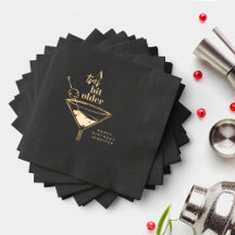 Un poco más viejo Martini Napkins de la fiesta de