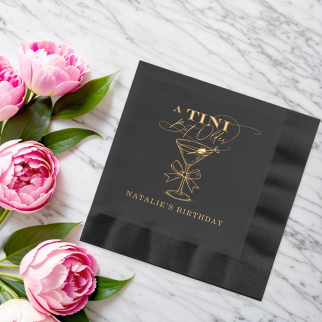 Servilletas Con Brillo Un poco más viejo Relieve metalizado Martini estam (Insitu (Boda))