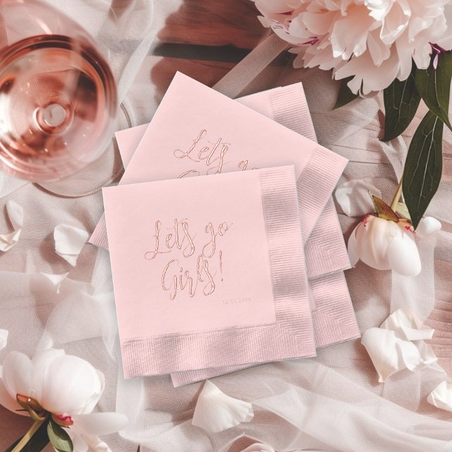 Servilletas Con Brillo Vamos chicas Bridal Shower Bachelorette (Subido por el creador)