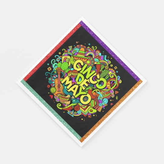 Servilletas de Cinco de Mayo que hacen juego Servilleta Desechable