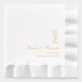 Servilletas de ducha de boda personalizadas Perlas
