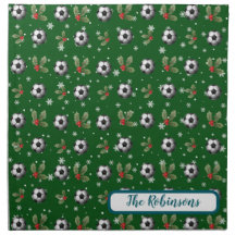Servilletas de Navidad de Fútbol Servilletas Perso