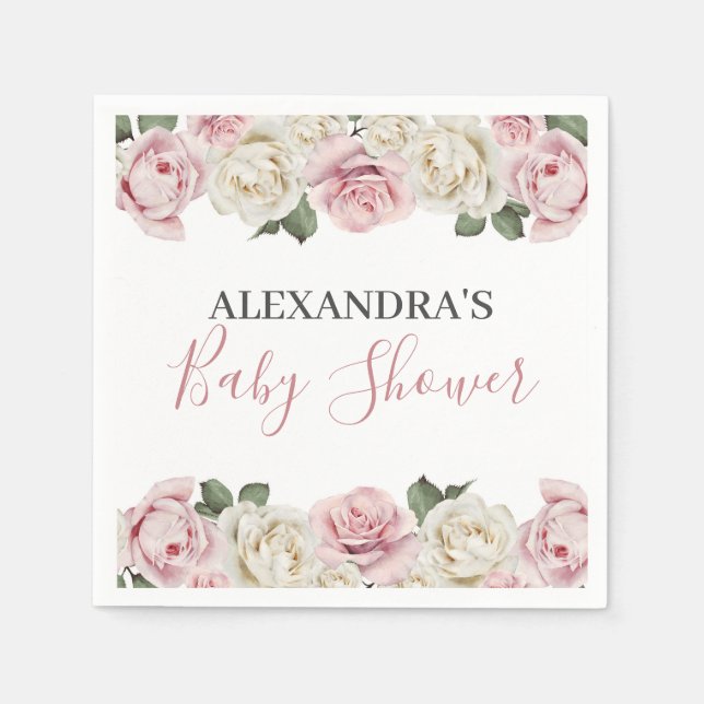 Servilletas de papel para Baby Shower - Servilleta (Anverso)