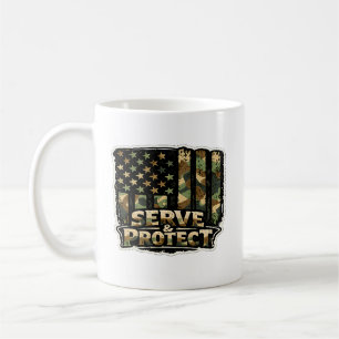 🇪🇸 Servir y Proteger – Taza de Café Patriótica ☕