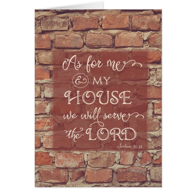 Serviremos al Señor - Josué 24:15 (Frente)