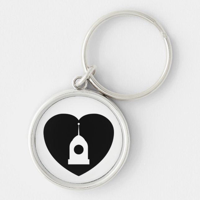 ¡Servos I <3! llavero en negro (Frente)