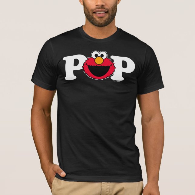 Sesame Street Elmo - Camiseta Pop de cumpleaños (Anverso)