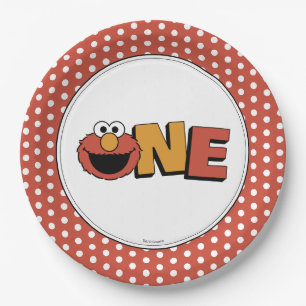 Sesame Street Elmo - Platos de papel para segund