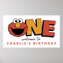 Sesame Street | Elmo - Póster del primer cumpleaño
