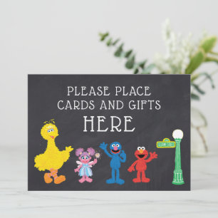 Sesame Street Pals Chalkboard Tarjetas y regalos