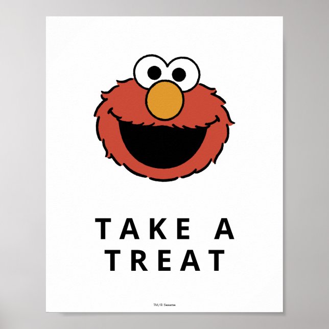 Sesame Street | Póster de cumpleaños de Elmo (Frente)